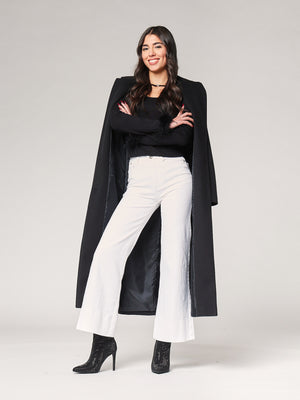 Maglia con polso a piume