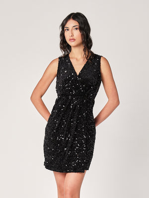 Abito velluto con paillettes