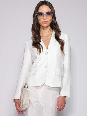 Giacca Bianco in lino