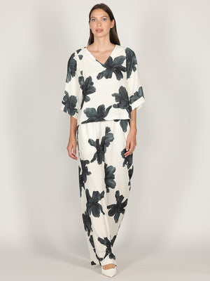 Maglia in fantasia floreale