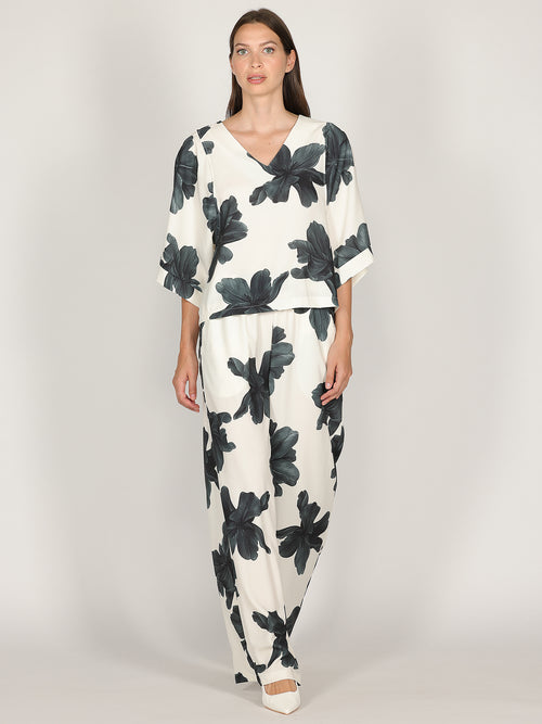 Maglia in fantasia floreale