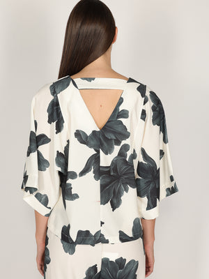 Maglia in fantasia floreale