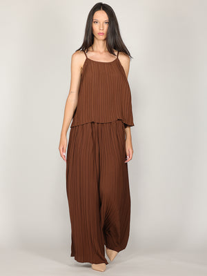 Pantaloni palazzo plisse