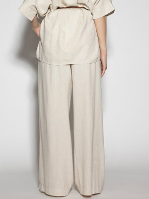 Pantalone effetto lino