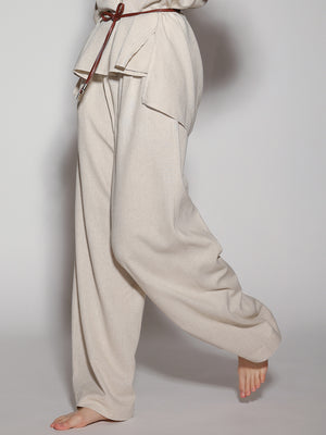 Pantalone effetto lino