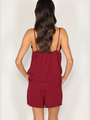 Completo top e shorts
