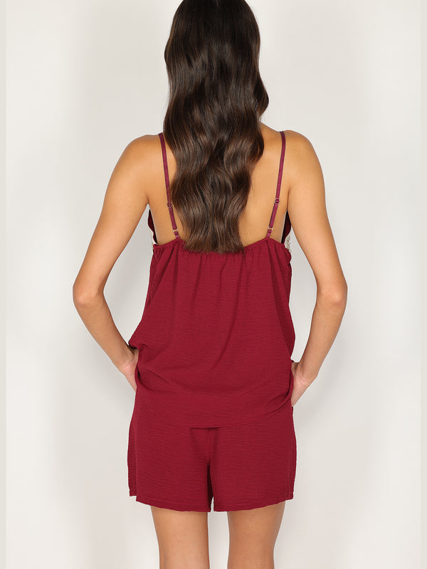 Completo top e shorts