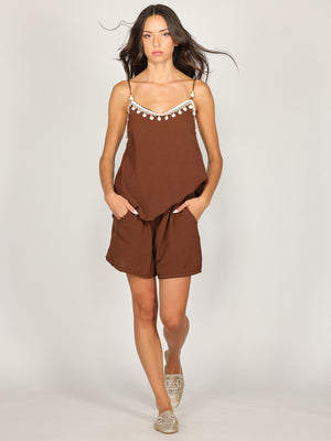 Completo top e shorts