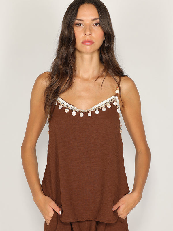 Completo top e shorts