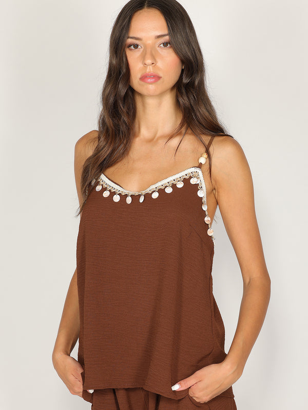 Completo top e shorts