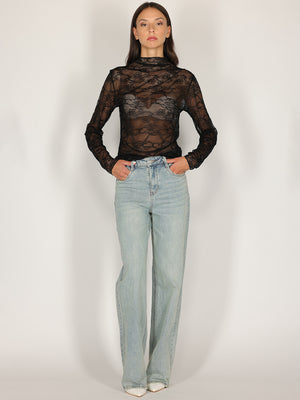 Maglia Nero in pizzo