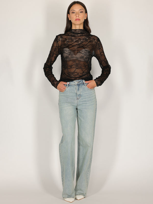 Maglia Nero in pizzo