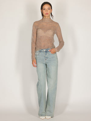 Maglia Cacao in pizzo