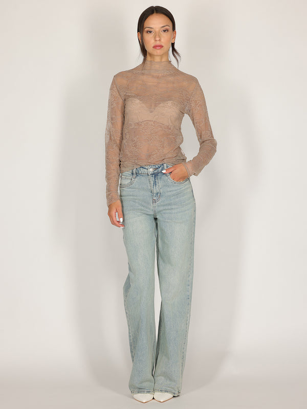 Maglia Cacao in pizzo