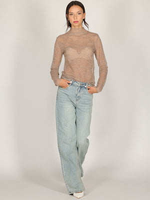 Maglia Cacao in pizzo