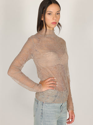 Maglia Cacao in pizzo