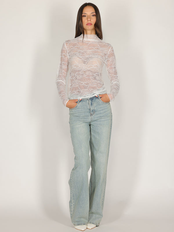 Maglia Bianco in pizzo