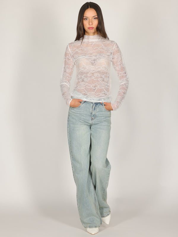 Maglia Bianco in pizzo