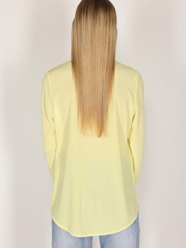 Camicia con colletto gioello