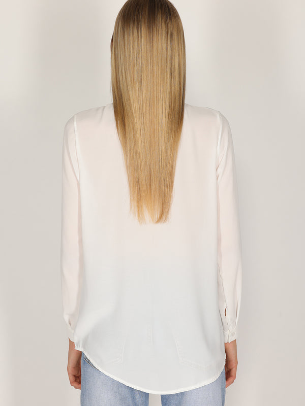 Camicia con colletto gioello