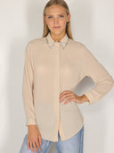 Camicia con colletto gioello