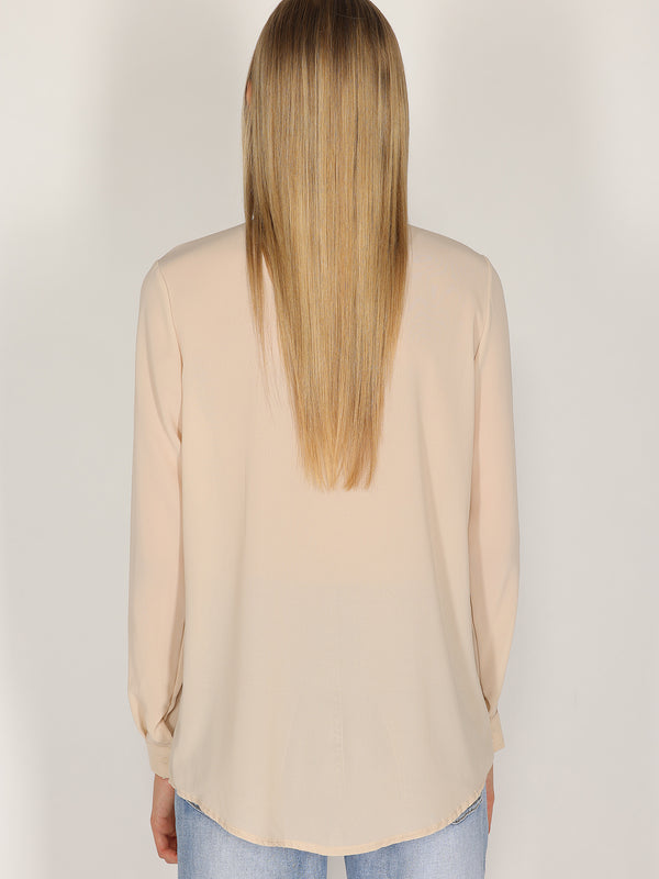 Camicia con colletto gioello
