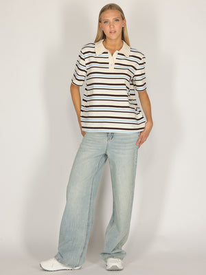 Polo Azzurro a righe