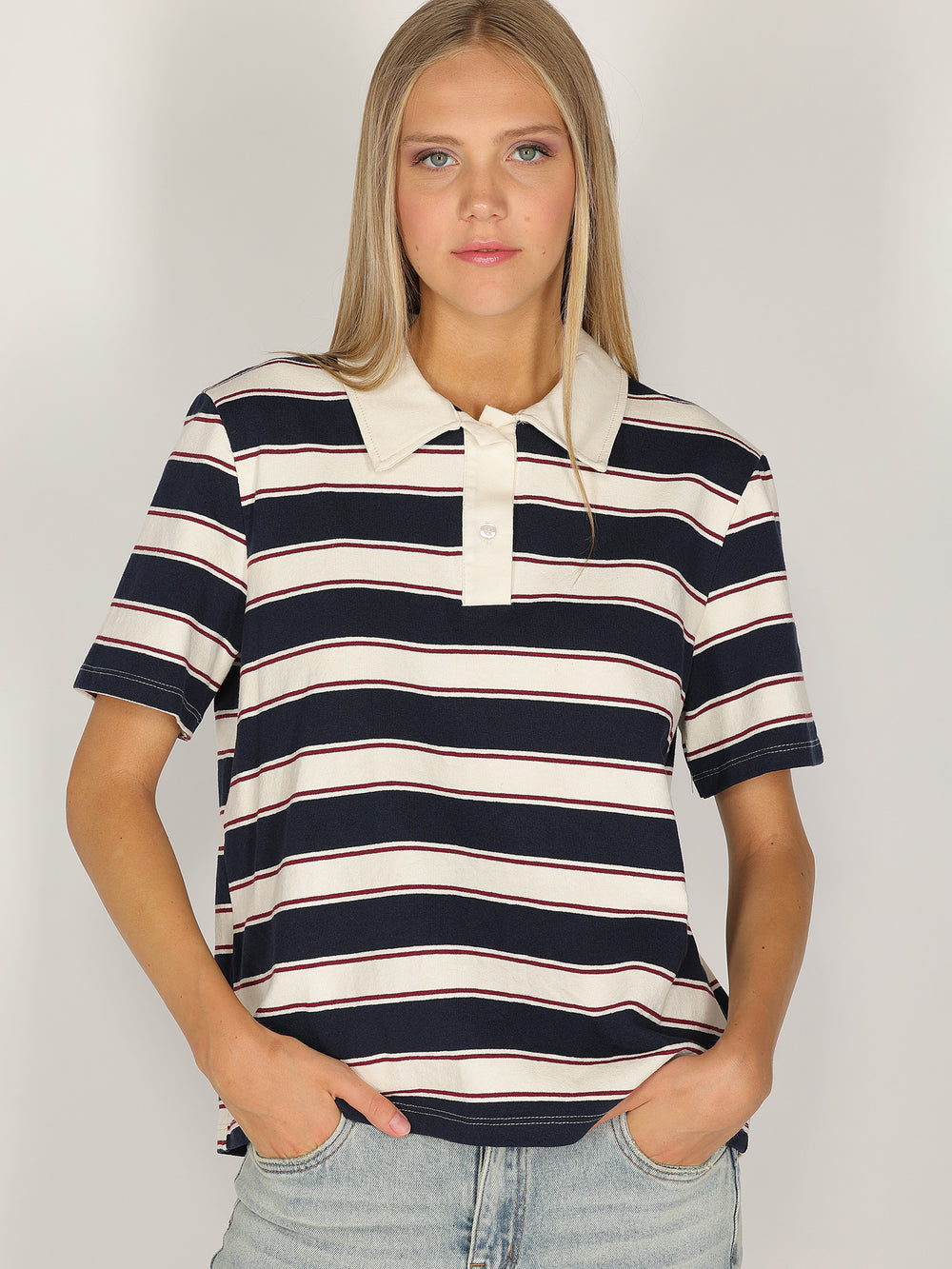 Polo Blu a righe