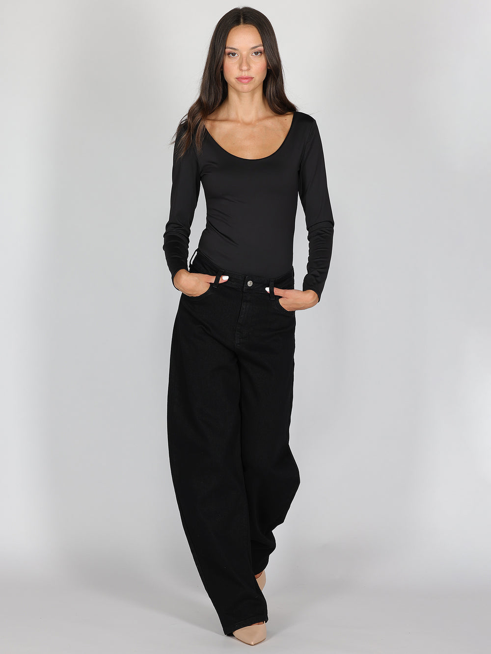 Jeans Nero gamba larga