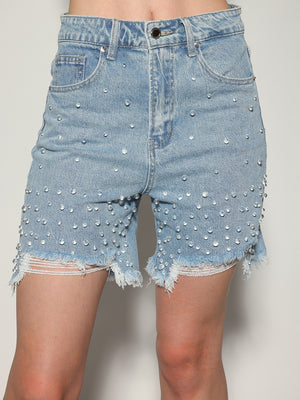 Shorts con perline