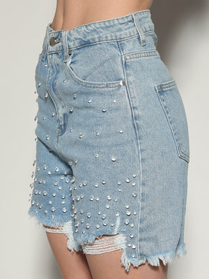 Shorts con perline