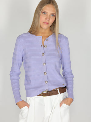 Maglia con bottoni oro