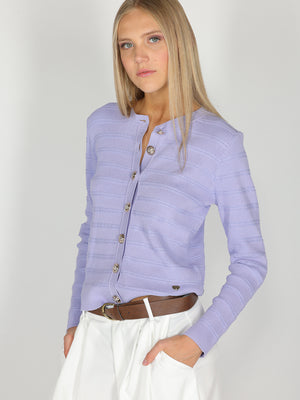 Maglia con bottoni oro