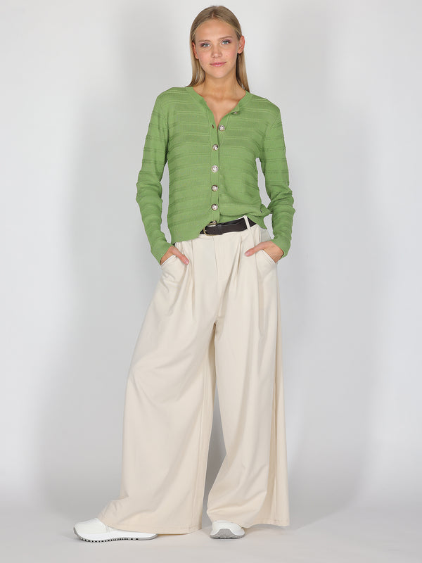 Pantalone palazzo ampi con cintura