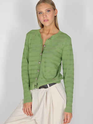 Maglia con bottoni oro