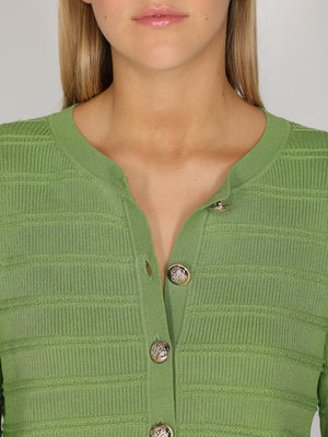Maglia con bottoni oro