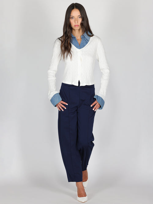 Pantaloni con piega