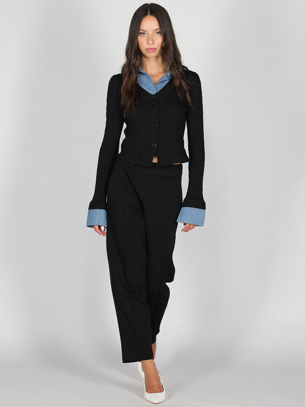 Pantaloni con piega