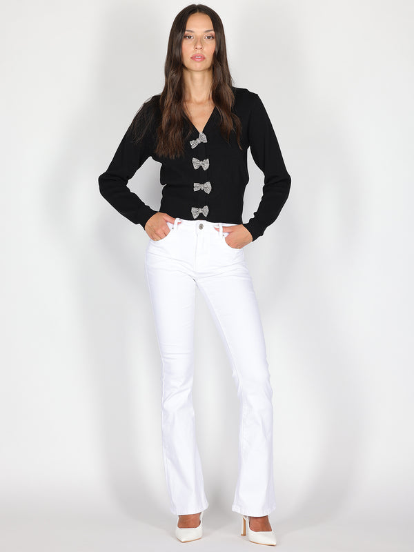 Pantalone Bianco a zampa