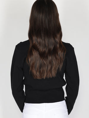 Maglia con fiocchi in strass