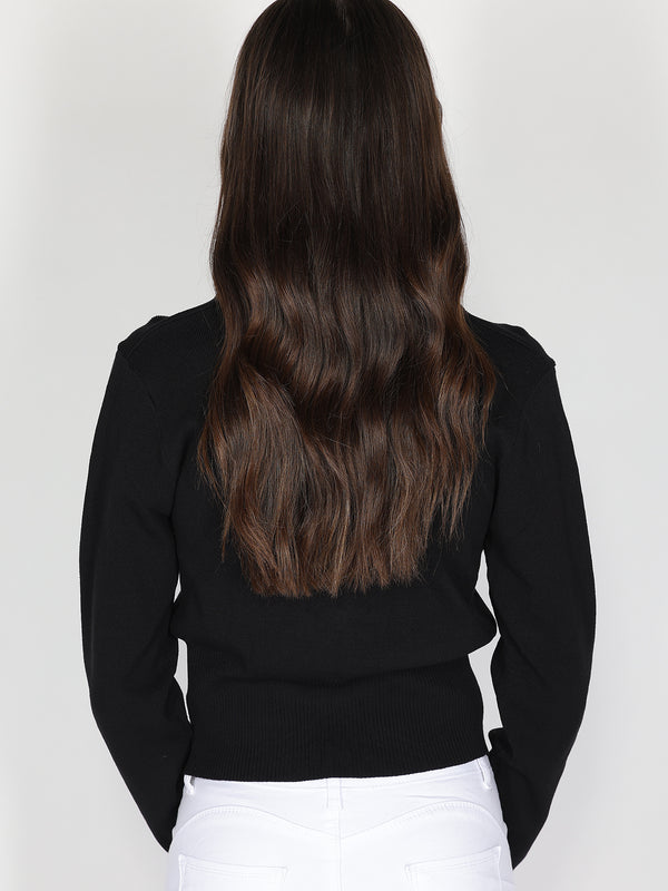 Maglia con fiocchi in strass
