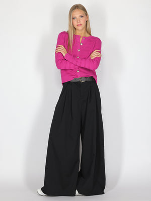 Pantalone palazzo ampi con cintura