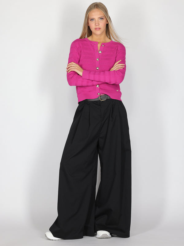 Pantalone palazzo ampi con cintura