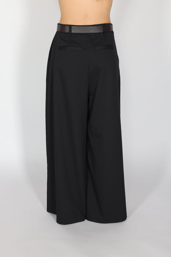 Pantalone palazzo ampi con cintura