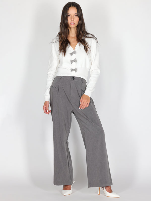 Pantaloni palazzo con pinces