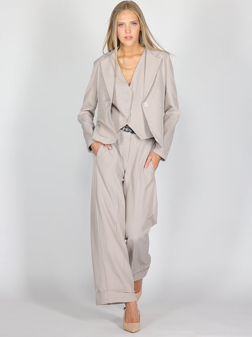 Pantalone con risvolto