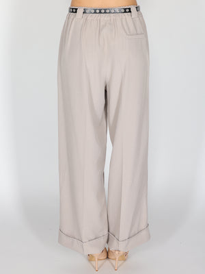 Pantalone con risvolto