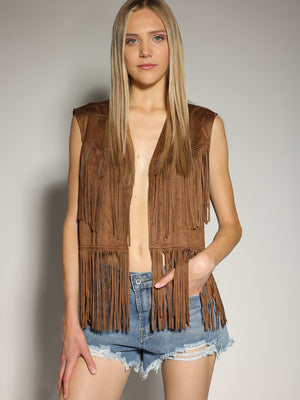 Gilet con frange