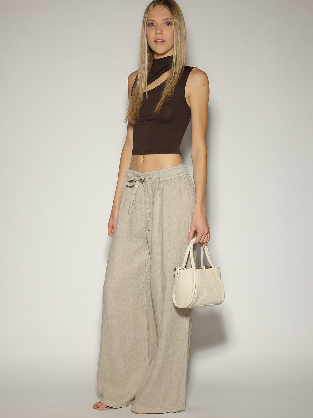 Pantalone Beige in lino