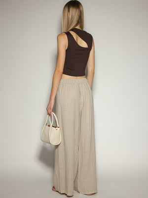 Pantalone Beige in lino